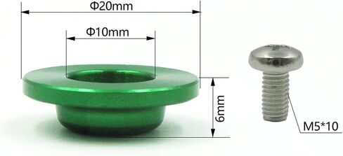Motorcycle Chain Slider Aluminum CNC Countersunk Head Bolt Washers Gasket Flat Fork Pad Screw in Saudi Arabia