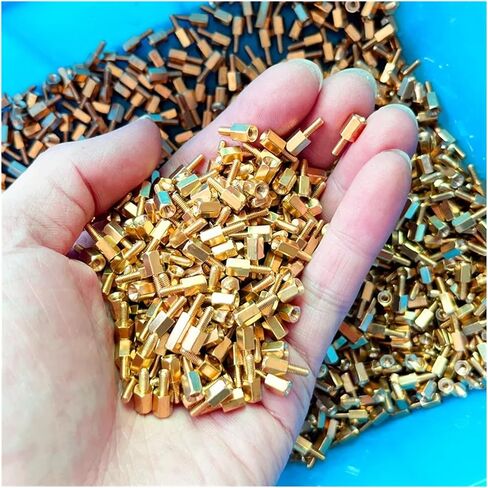 M2 M2.5 M3 M4 Hex Brass Standoff PCB Motherboard Spacer Screw Nut Kit Thread Support Pillar Bolt for PCB Circuit Board Computer(M3 Male (210pcs)) in Saudi Arabia