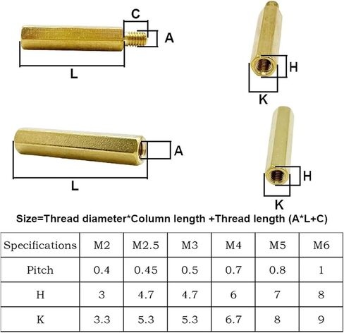 M2 M2.5 M3 M4 Hex Brass Standoff PCB Motherboard Spacer Screw Nut Kit Thread Support Pillar Bolt for PCB Circuit Board Computer(M3 Male (210pcs)) in Saudi Arabia