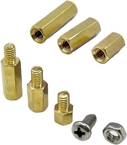 M2 M2.5 M3 M4 Hex Brass Standoff PCB Motherboard Spacer Screw Nut Kit Thread Support Pillar Bolt for PCB Circuit Board Computer(M3 Male (210pcs)) in Saudi Arabia