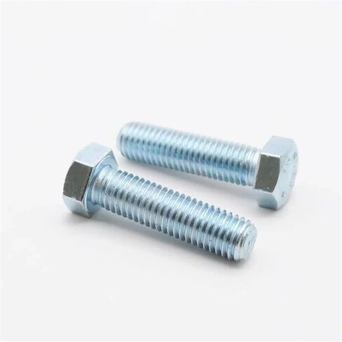 2-50pcs M4 M5 M6 M8 M10 8.8 Grade Galvanized Outer Hexagonal Bolt High-Strength Screw Rod Bolt Outer Hexagon Head(75mm,M10 (2pcs)) in Saudi Arabia
