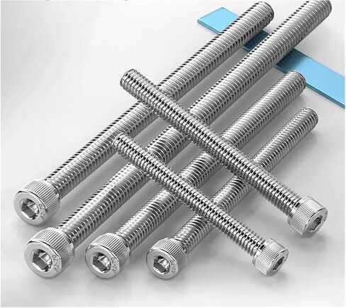 M5 M6 M8 M10 M12 M14 M16 M20 304 A2-70 من الفولاذ المقاوم للصدأ DIN912 Allen Hexagon Socket Cap Cap Cap Bolt Over Oltra Long 150mm (18 مم ، M8-3pcs) in Saudi Arabia