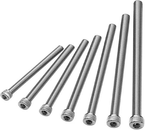 M5 M6 M8 M10 M12 M14 M16 M20 304 A2-70 من الفولاذ المقاوم للصدأ DIN912 Allen Hexagon Socket Cap Cap Cap Bolt Over Oltra Long 150mm (18 مم ، M8-3pcs) in Saudi Arabia