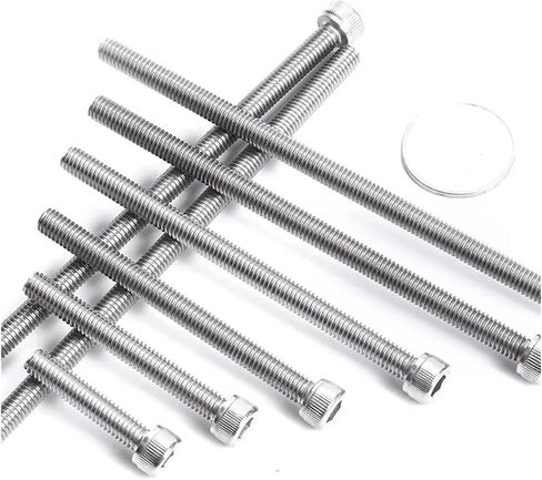 M2 M3 M4 M5 M6 M8 M10 M12 DIN912 304 Stainless Steel Inner Hexagon Lengthen Screw Knurled Cup Head Bolts Extra Long Screws Bolt(M4x85mm(5pcs)) in Saudi Arabia