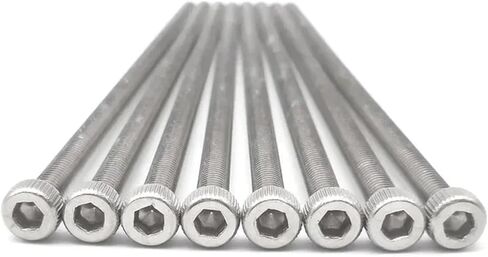 M2 M3 M4 M5 M6 M8 M10 M12 DIN912 304 Stainless Steel Inner Hexagon Lengthen Screw Knurled Cup Head Bolts Extra Long Screws Bolt(M4x85mm(5pcs)) in Saudi Arabia