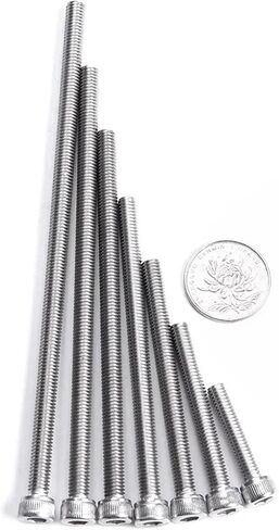 M2 M3 M4 M5 M6 M8 M10 M12 DIN912 304 Stainless Steel Inner Hexagon Lengthen Screw Knurled Cup Head Bolts Extra Long Screws Bolt(M4x85mm(5pcs)) in Saudi Arabia