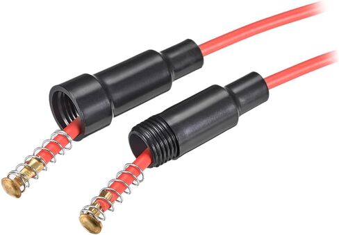 UXCELL 5 PCS 6x30MM مضمّن نوع المسمار حامل الصمامات 16 GAUGE AWG RED WIRE مع 10 PCS 10A الصمامات الزجاجية السريعة in Kuwait