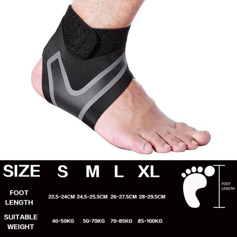 3D Neoprene Adjustable Ankle Support Protector Football Basketball Ankle Support Brace Protective(X-Large) in Saudi Arabia