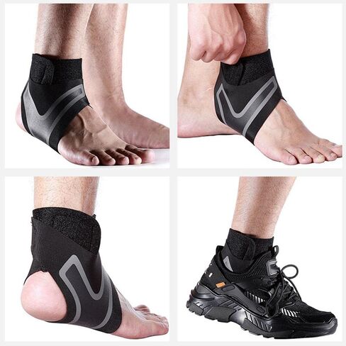 3D Neoprene Adjustable Ankle Support Protector Football Basketball Ankle Support Brace Protective(X-Large) in Saudi Arabia
