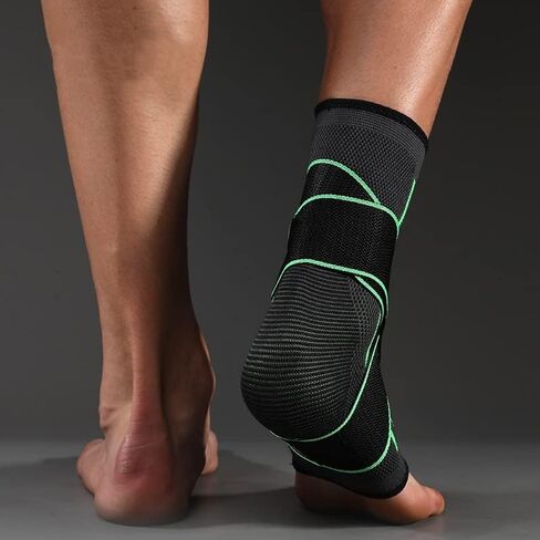 1 PCS Protective Football Ankle Support Basketball Ankle Brace Compression Nylon Strap Belt Ankle Protector(Black,L-XL) in Saudi Arabia