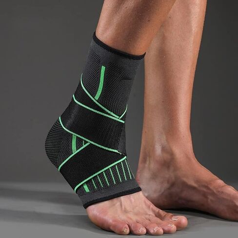 1 PCS Protective Football Ankle Support Basketball Ankle Brace Compression Nylon Strap Belt Ankle Protector(Black,L-XL) in Saudi Arabia