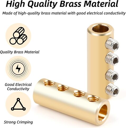 10Pack 6 AWG Gauge Connector Nut Kit ، 80a الربط محطة الأسلاك السريعة مع مسامير 40pcs و 10 أجزاء من أنابيب تقليص الحرارة ، موصلات الدائرة للأسلاك بعقب ، مجموعة موصل كهربائي in Saudi Arabia
