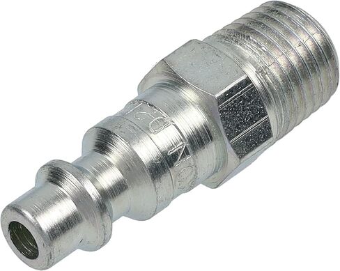 Dixon Valve D2M2 Steel Industrial Interchange Interchange Pneumatic Fitting ، Nipple ، 1/4 "اقتران X 1/4" - 18 NPTF Thread Male in Kuwait