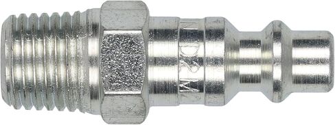 Dixon Valve D2M2 Steel Industrial Interchange Pneumatic Fitting, Nipple, 1/4" Coupling x 1/4" - 18 NPTF Male Thread in Saudi Arabia