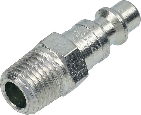 Dixon Valve D2M2 Steel Industrial Interchange Pneumatic Fitting, Nipple, 1/4" Coupling x 1/4" - 18 NPTF Male Thread in Saudi Arabia