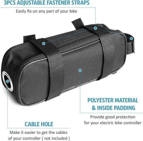 Controller Bag for Electric Bike, Battery Bag Cycle Storage Bag with Adjustable Straps and Cable Access, Controller Bag Case in Saudi Arabia