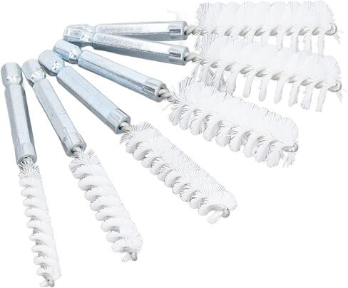 تنظيف فرشاة بتنظيف الأسلاك ببت فرشاة حفر سلك الفرشاة NIIYEN 6pcs Bore Brush 4in Proof Proof Twisted Wire Cleanting مع 1/4in hex shank لسائق تأثير الحفر الكهربائية (سلك نحاسي)) in Kuwait