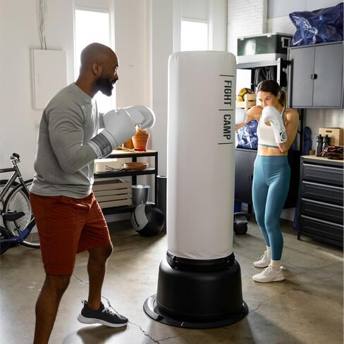 Fightcamp Fitness Tracker وحقيبة اللكم الدائمة للبالغين ، وأجهزة استشعار الحركة ، وقفازات الملاكمة ، ولفائف الملاكمة ، ولفائف دعم الكاحل وحفلة اللكم - 67 بوصة ، 350 رطل in Saudi Arabia