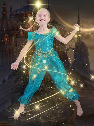 Ikali Princess Dress Up for Girls ، Arabian Princess Costume Vanct Dress Kids Choilers Formith Form in Kuwait