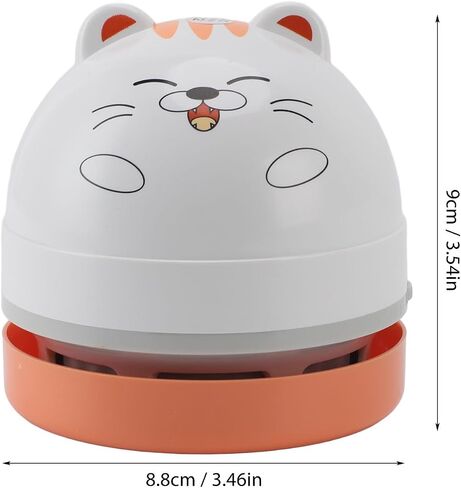 aqxreight Desktop Vacuum Cleaner with Vacuum Nozzle Brush Portable Table Vaccum Cleaner for Crumbs Computer Car Raccoon Easily It Etc for T Desktop CleanerPortable Desk (Panda) in Saudi Arabia