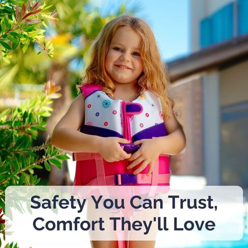 Limmys Premium Kids Swim Vest – Toddler Swim Jacket and Buoyancy Swimming Aid – Modern Design Swimming Vest for Boys and Girls – Innovative Safety-First Features in Saudi Arabia