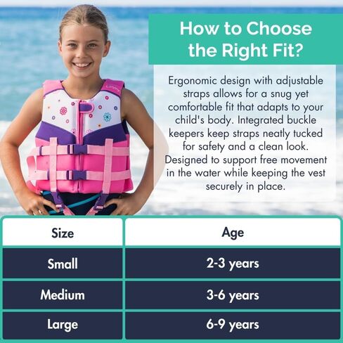 Limmys Premium Kids Swim Vest – Toddler Swim Jacket and Buoyancy Swimming Aid – Modern Design Swimming Vest for Boys and Girls – Innovative Safety-First Features in Saudi Arabia