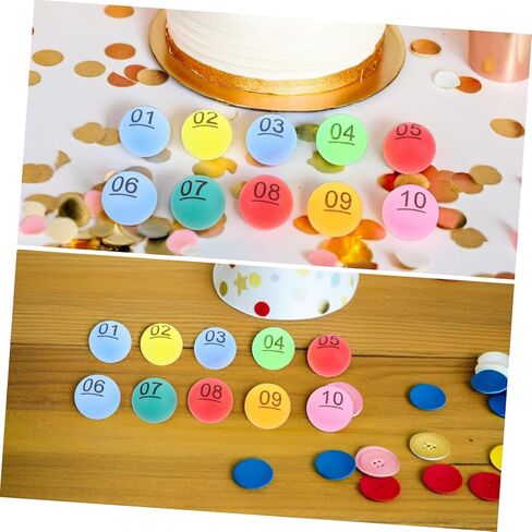 30pcs كرات Bingo Colls الملونة آمنة من كرات اليانصيب البلاستيكية لألعاب الحفلات جوائز جوائز السحوبات لأعياد الميلاد والتجمعات in Kuwait