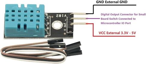 2pcs DHT-11 DHT11 درجة الحرارة والرطوبة لمستشعر درجة الحرارة الرقمية استشعار استشعار درجة حرارة Arduino 3.3V-5V in Saudi Arabia