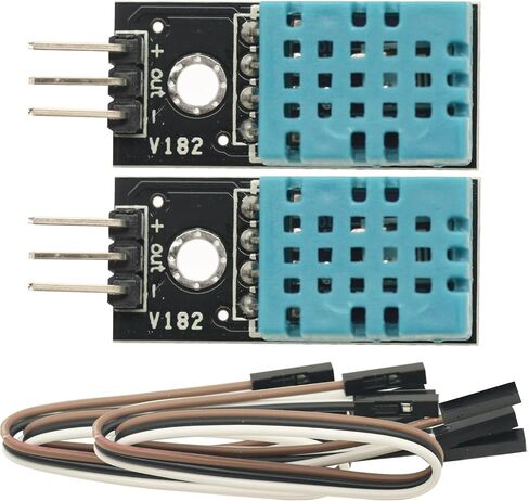 2pcs DHT-11 DHT11 درجة الحرارة والرطوبة لمستشعر درجة الحرارة الرقمية استشعار استشعار درجة حرارة Arduino 3.3V-5V in Saudi Arabia