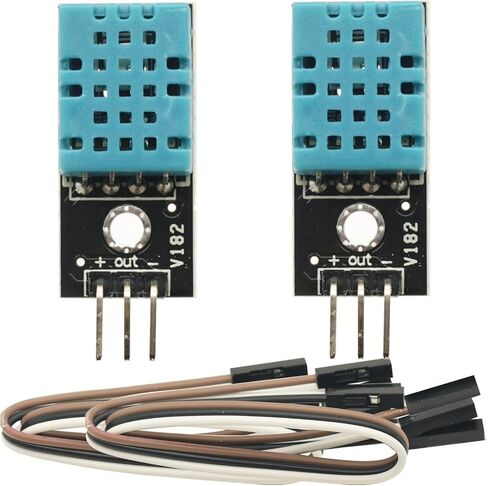 2pcs DHT-11 DHT11 درجة الحرارة والرطوبة لمستشعر درجة الحرارة الرقمية استشعار استشعار درجة حرارة Arduino 3.3V-5V in Saudi Arabia