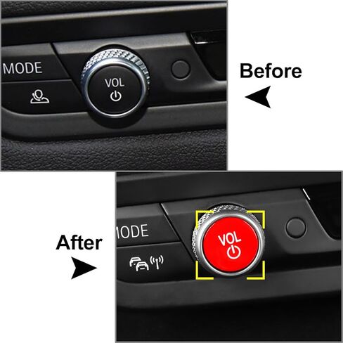 Cnonee1 1 pcs Red Car Audio Volume Control Knob for BMW G Chassis 2 3 4 8 Series M3 M4 M8 X3 X4 X5 X6 X7 Z4 in Kuwait