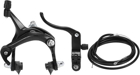 Hxber Front/الخلفية Fixie Bike Brake Kit Road Bike Cruiser Cruiser Set Bike Bike Piper Brake Kit Side Side Side ، Silver in Saudi Arabia