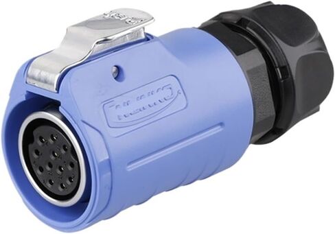 LP-20 aviation socket 12-core four-hole flange reverse mount with fence female male connector(Female plug) in Saudi Arabia