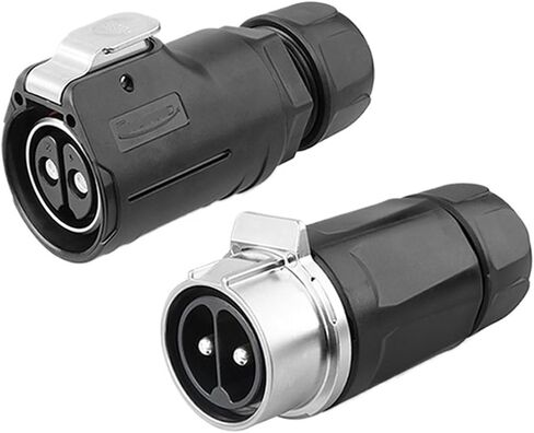 LP-28 screw connection aviation 2 core 50A mixed waterproof connector lock wire type(Butt formal wear) in Kuwait