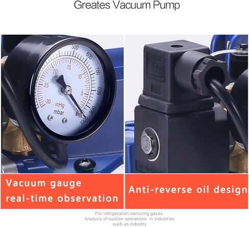 1PCS MINI DOTARY VANE VINE ALSER AIR PUMP 2PA الفراغ النهائي لتكييف الهواء وفاصل الشاشة 220V (طبيعي) in Kuwait