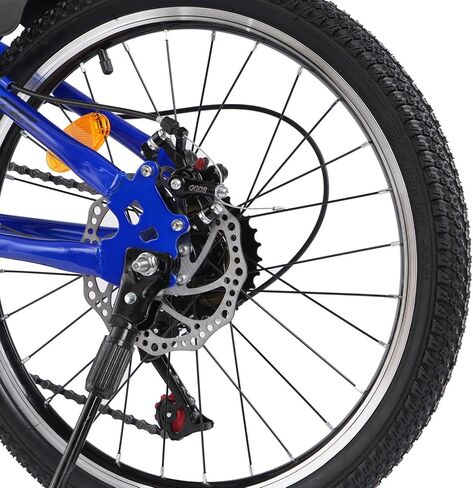 Kids Bike for Boys & Girls Ages 7–12, 20/24 Inch Mountain Bicycle with 7-Speed Gear, Dual Disc Brakes, Suspension Fork, LED Headlight – Youth Bike for Outdoor Riding in Saudi Arabia