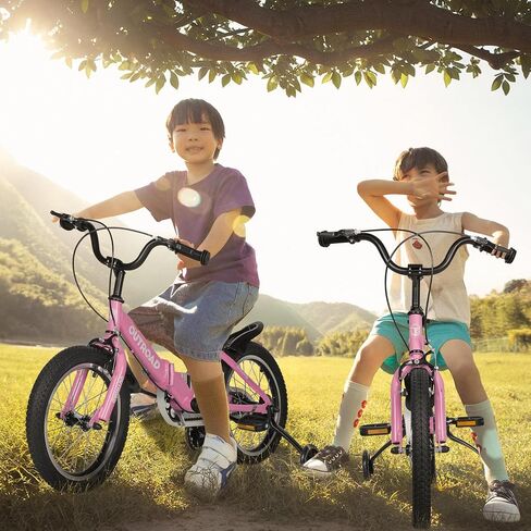 دراجة أطفال Suncrown Kids ، 14 16 18 بوصة دراجة أطفال ، دراجة طفل قابلة للطي للأولاد والبنات الذين تتراوح أعمارهم بين 3 و 10 سنوات مع عجلة تدريب إضاءة فلاش in Kuwait