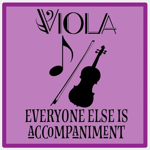 Cafepress Viola Music Joke Sticker Large Die Cut Sticker ، 8.75 "× 8.75" لامعة in Saudi Arabia