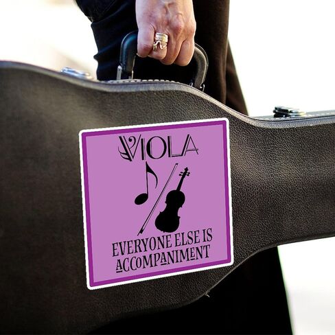 Cafepress Viola Music Joke Sticker Large Die Cut Sticker ، 8.75 "× 8.75" لامعة in Saudi Arabia