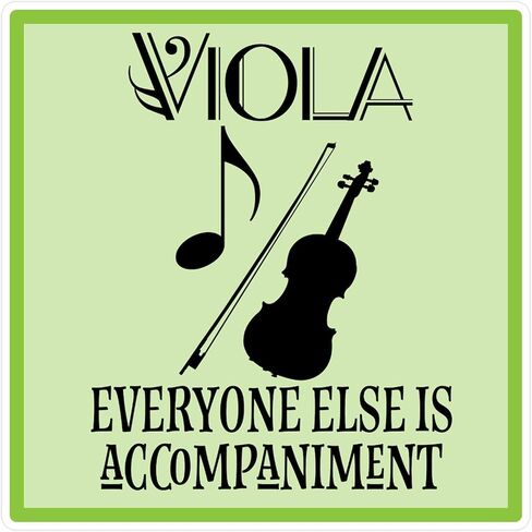CafePress Viola Player Large Die Cut Sticker, 8.75" x 8.75" Glossy Finish in Saudi Arabia