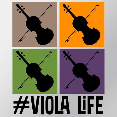 CafePress Viola Player Large Die Cut Sticker, 8.75" x 8.75" Clear in Saudi Arabia