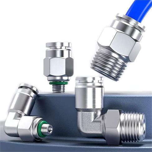 PC External Male Thread Pneumatic Quick Coupling 1/8" 1/4" 3/8" 1/2" Trachea Hose Pipe Connector 1Pcs(6-02,304PC) in Saudi Arabia
