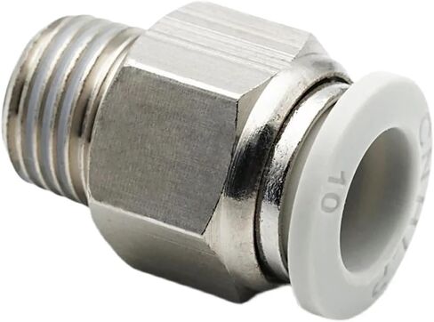 Pneumatic Hose Fitting White Air Fitting 1/4 1/2 6mm 8mm 1Pcs(6-01 (6mm-1l8),PB) in Saudi Arabia