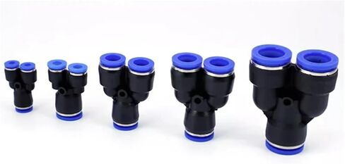 1Pcs PW Y-type Pneumatic Fitting Reducing Tee Straight Through 4 To 12mm Plastic Hose Quick Couplings(12-10) in Saudi Arabia