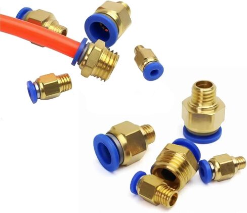 PC Air Pneumatic Fitting Quick Connector 4mm-12mm Male Thread 1/8 1/4 3/8 1/2 For Air Compressor Hose Tube Pipe 1Pcs(PC10-04) in Kuwait