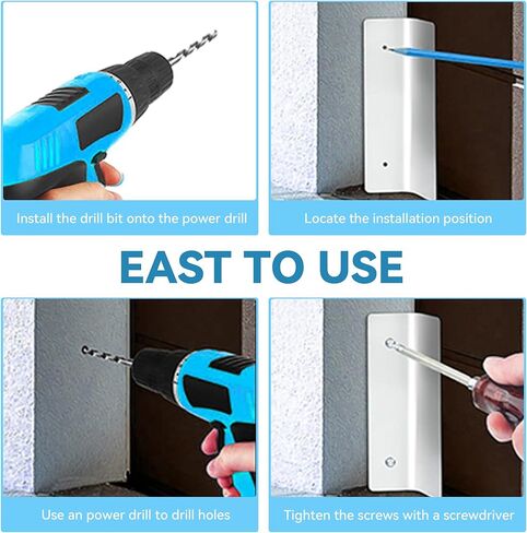 2 PCS DARAGE DOOR MOUSE GUARD - GARAGE DOOR SEAL SEAL SEAL مقاوم للصدأ - كتل التثبيت لمرة واحدة الفئران/الثعابين/الأوراق/الرطوبة - الخدمة الثقيلة للاستخدام السكني والتجاري in Kuwait