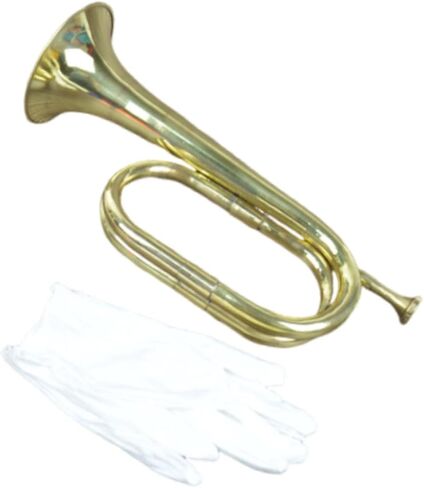 Dynwave Trumpet Bugle Cavalry Trumpet تهب الآلات النحاسية للآلة الموسيقية لطلاب فرقة مدرسة الأوركسترا المبتدئين in Kuwait