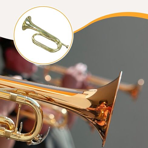 Dynwave Trumpet Bugle Cavalry Trumpet Lightweight ، Retro ، Hlowing ، Musical Musical ، Brass Strupit for Festival Atmosphere Orchestra in Kuwait