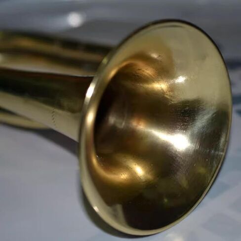 Dynwave Trumpet Bugle Cavalry Trumpet Lightweight ، Retro ، Hlowing ، Musical Musical ، Brass Strupit for Festival Atmosphere Orchestra in Kuwait