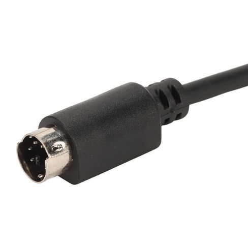 Dilwe 5.9 inch DIN 5 Pin Female to MIDI 6 Pin Male Cable, PS2 Keyboard and Mouse Adapter, Black, 15cm in Saudi Arabia